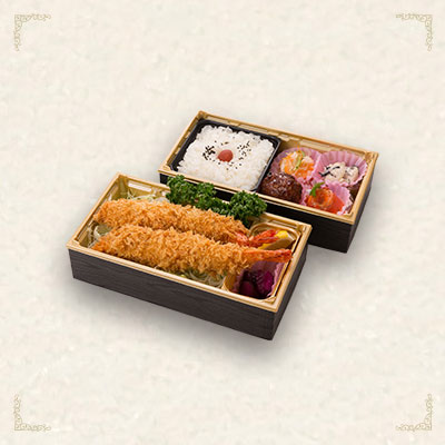 大エビフライ2段弁当